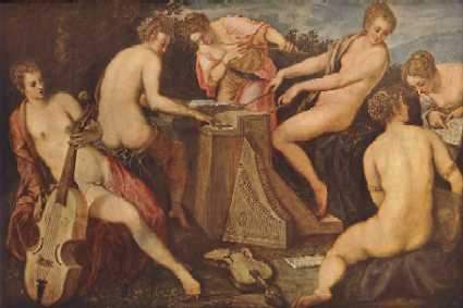 Jacopo TINTORETTO (1518-1594)
Femmes faisant de la musique
Gemäldegalerie, Dresden
